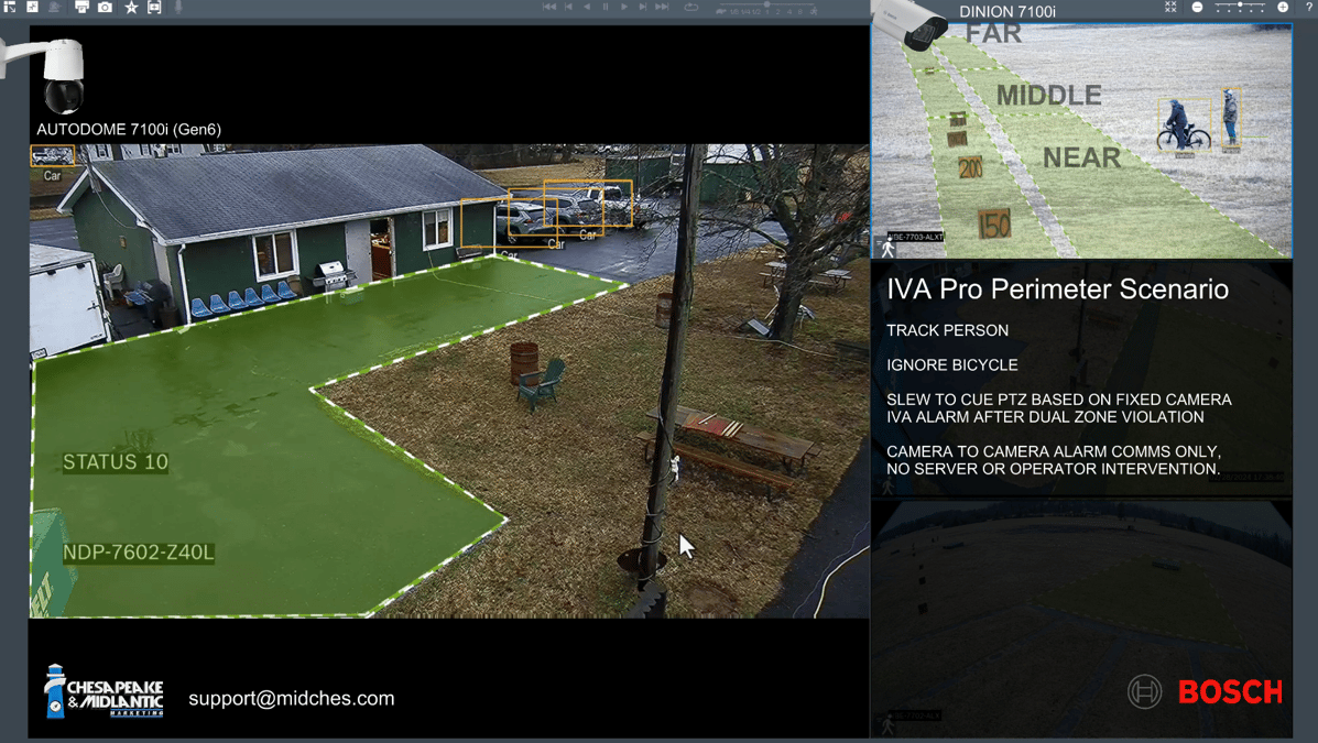 Detect a Target with a Fixed Camera, then Trigger a PTZ Camera to Slew ...
