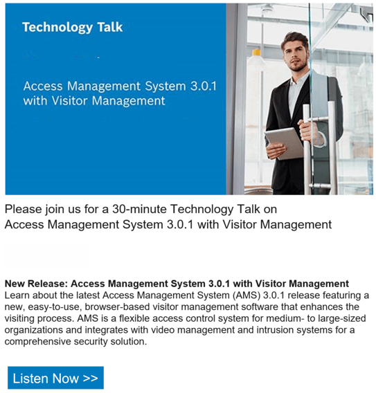 AMS 3.0.1 Tech Talk Image