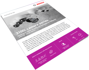 Bosch 3100i Series Cameras Leaflet cover image