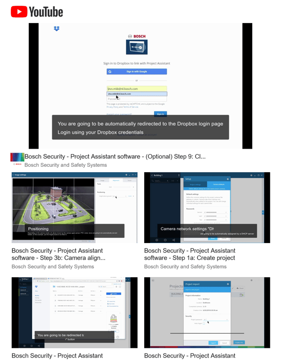 Bosch Project Assistant How-to videos-1