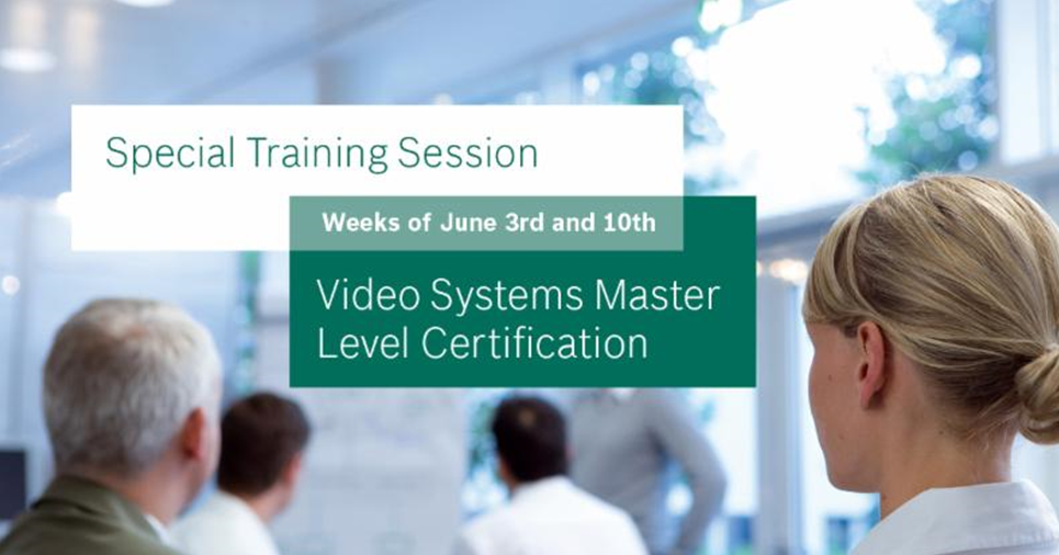 Bosch training academy video systems master level class image