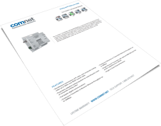 ComNet CLTVE1COAXPOE-M data sheet cover