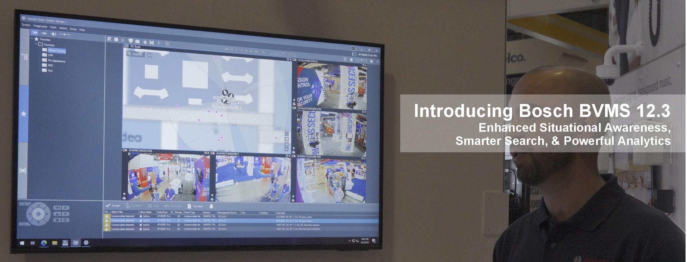 Introducing Bosch BVMS 12.3 - Enhanced Situational Awareness, Smarter Search, and Powerful Analytics BANNER IMAGE 2