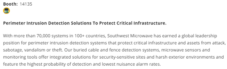 Southwest Microwave booth isc west 2018.png