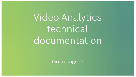 Video analytics echnical documentation image