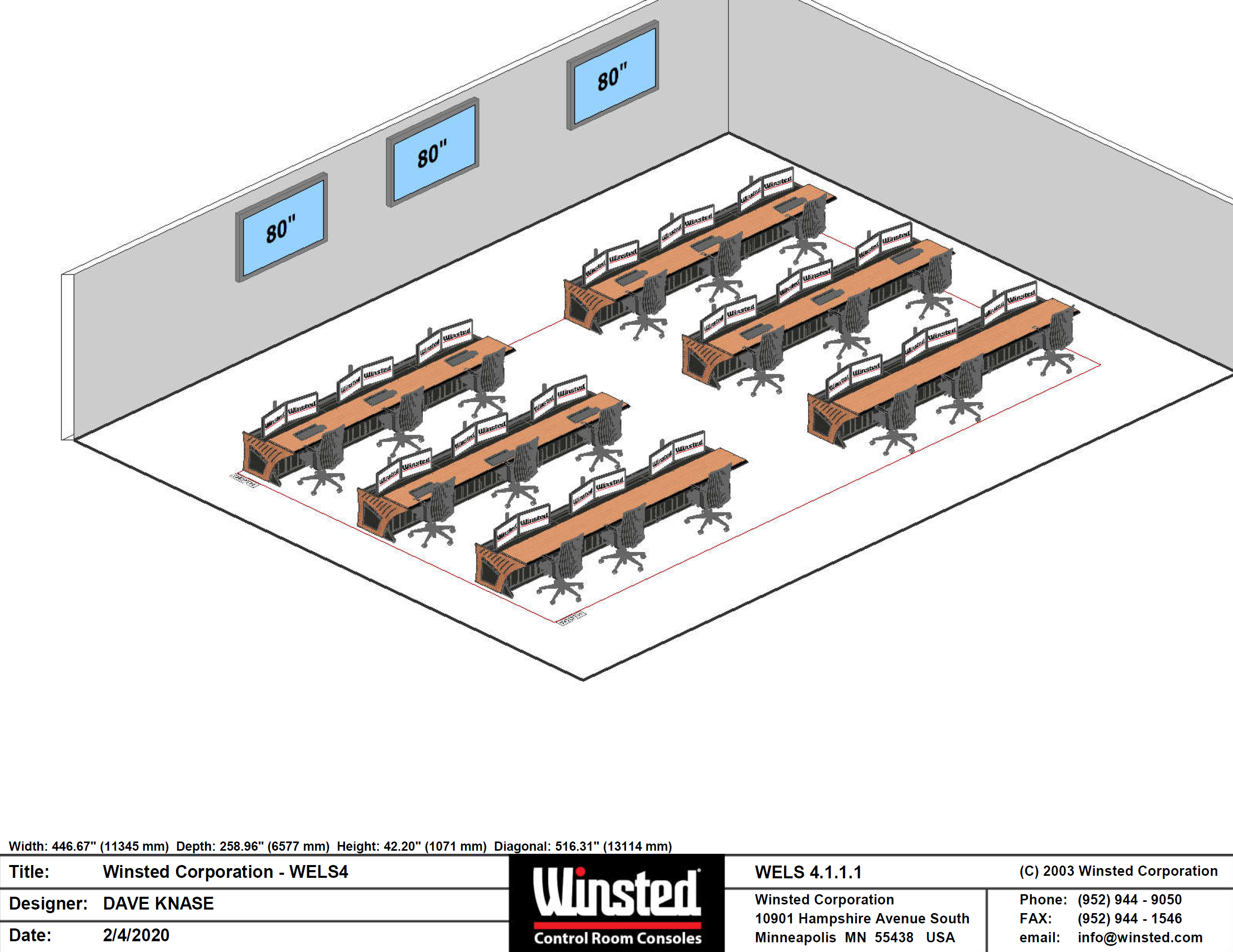 Winsted mission control room - WELS diagram