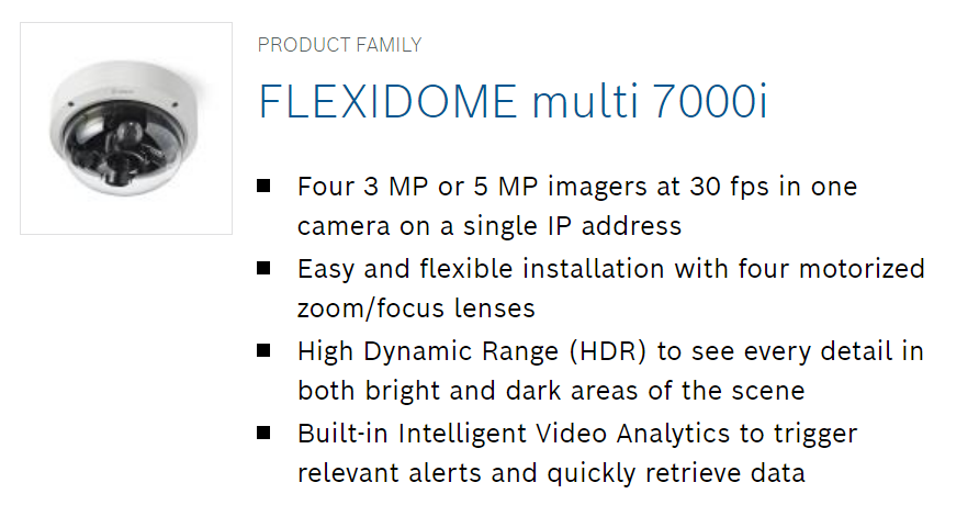 FLEXIDOME multi 7000i Features Overview and Demonstration