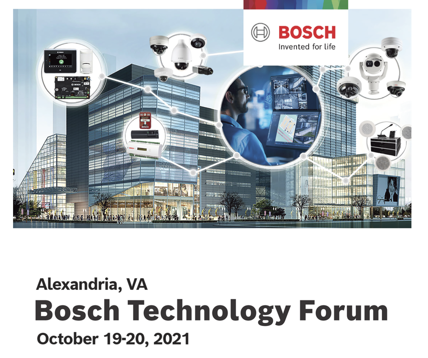 Bosch Technology Forum October 19 20 2021 Alexandria VA